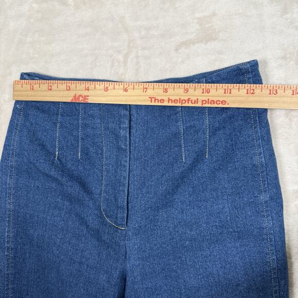 Jason Wu Jeans Blue Denim Flare High Rise Medium Wash Women's Size 2 Stretch - Picture 7 of 10